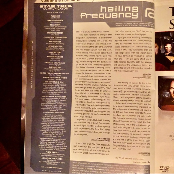 Star Trek Communicator Magazine - Picture 3 of 8